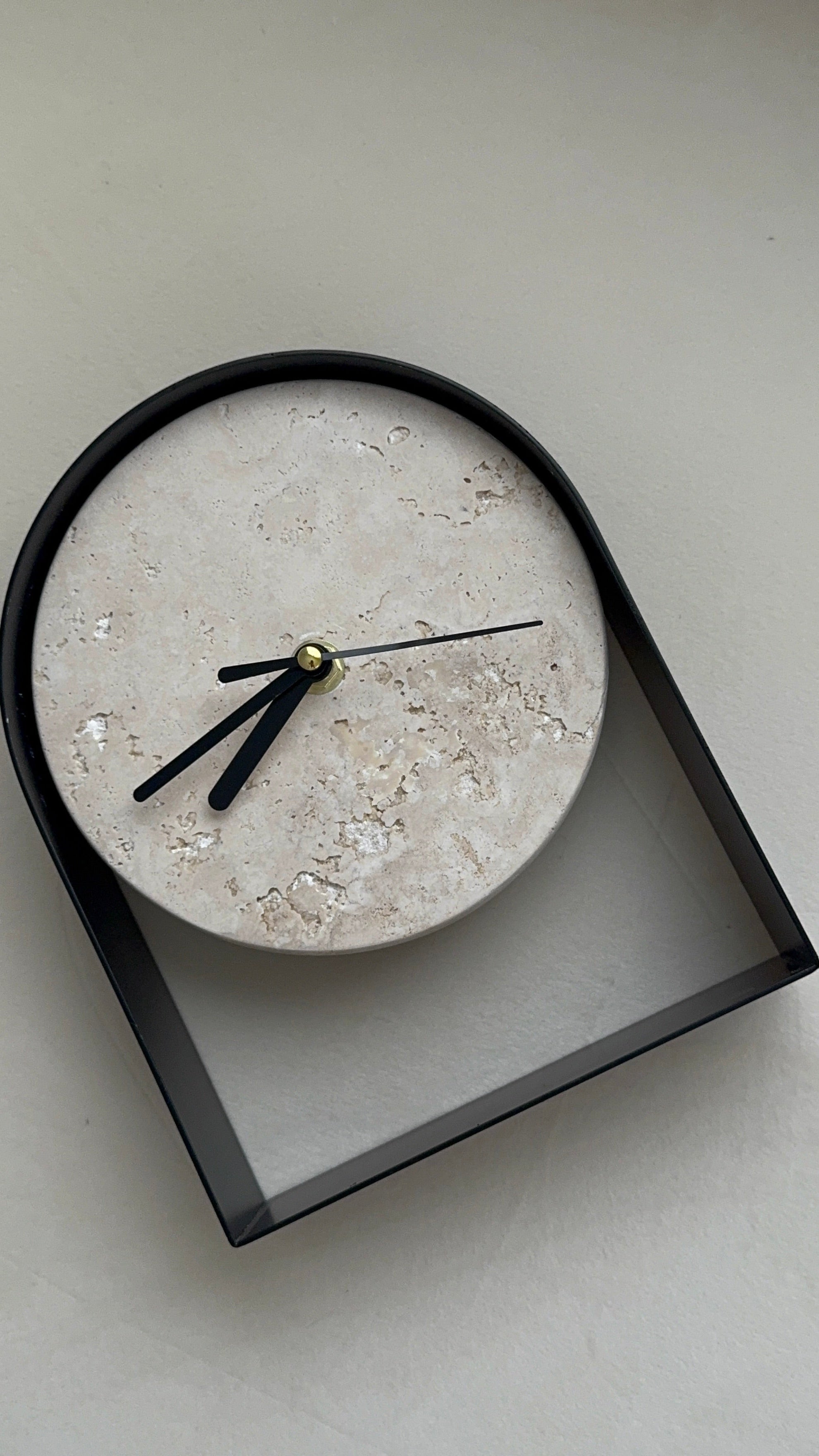 Travertine Arch Clock