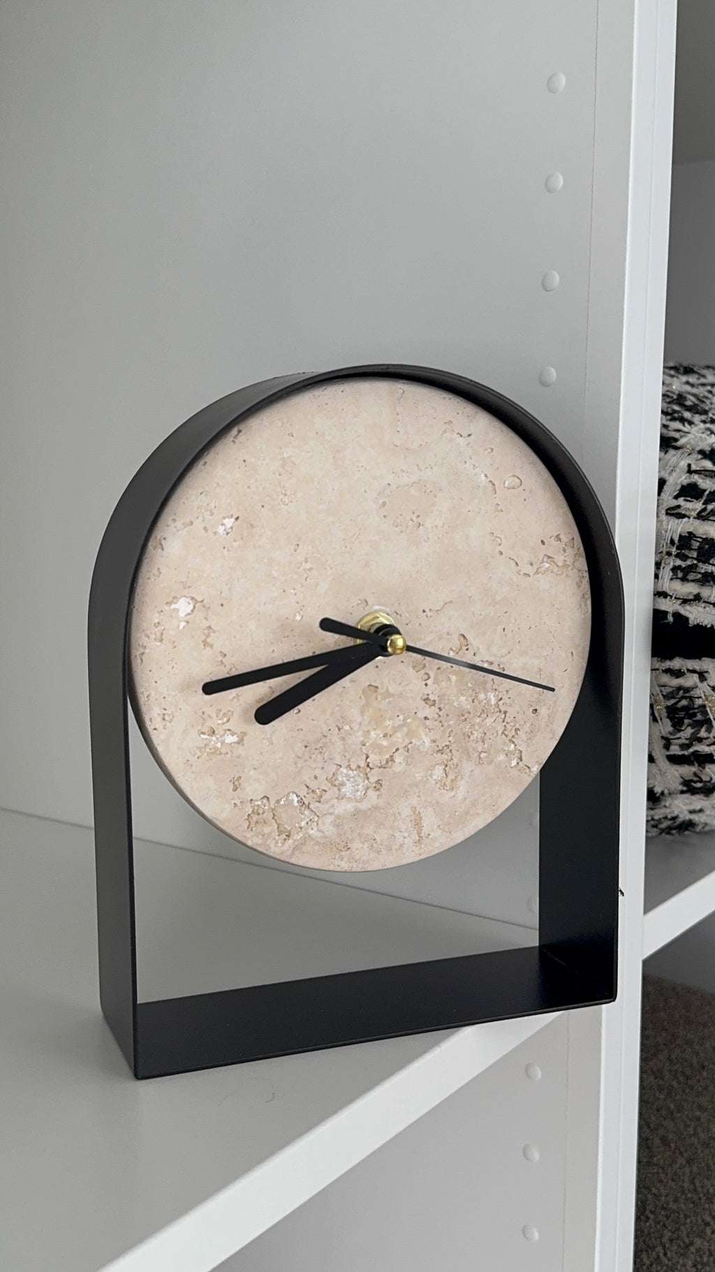 Travertine Arch Clock