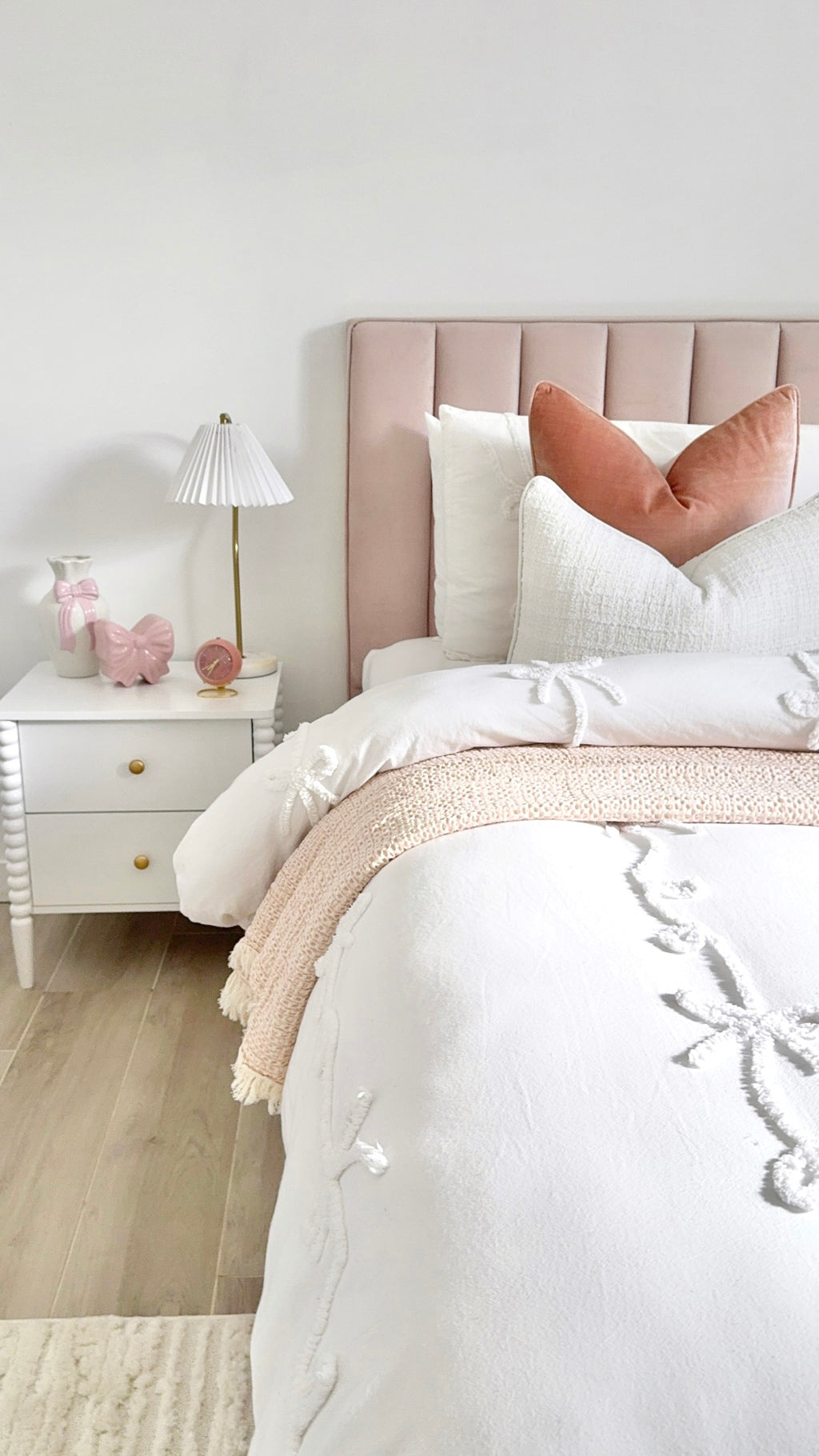 Pink Waffle Throw